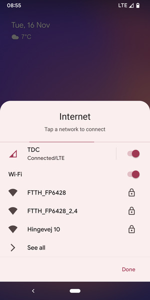 Turn off Wi-Fi