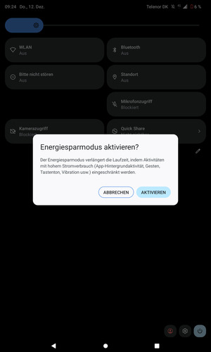 Wählen Sie AKTIVIEREN