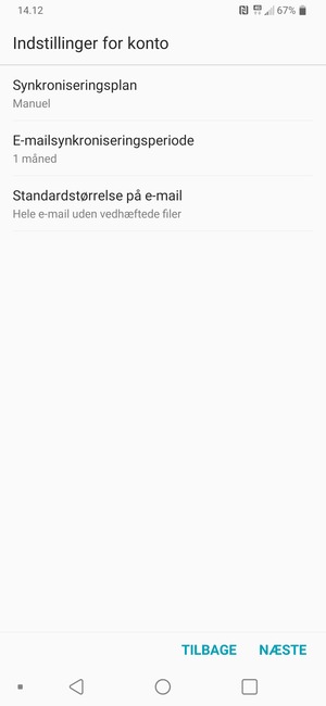 Vælg NÆSTE