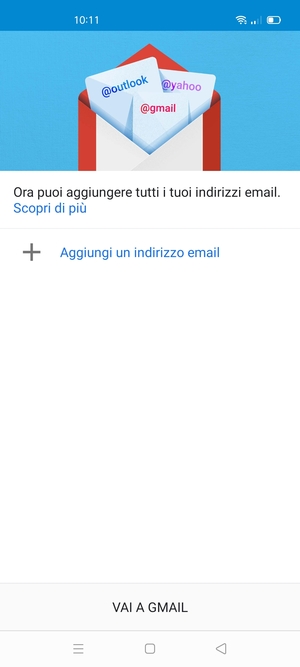 Seleziona Aggiungi un indirizzo email