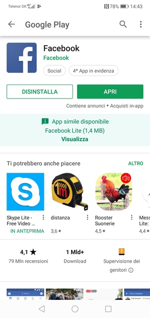 Seleziona APRI