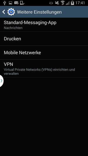 Wählen Sie Mobile Netzwerke