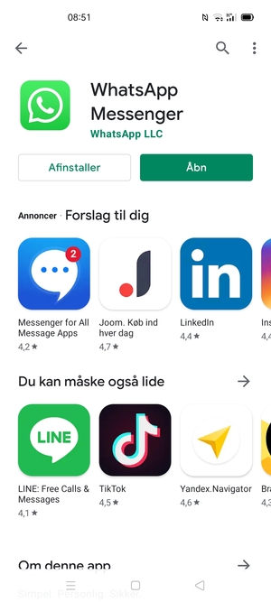Vælg Åbn