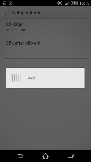 Vänta på att sökningen avslutas