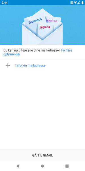 Vælg Tilføj en mailadresse