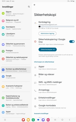Velg Kontolagring