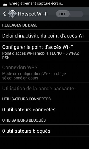Sélectionnez Configurer le point d'accès Wi-Fi 