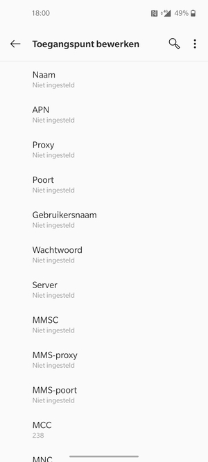 Voer mms-gegevens in