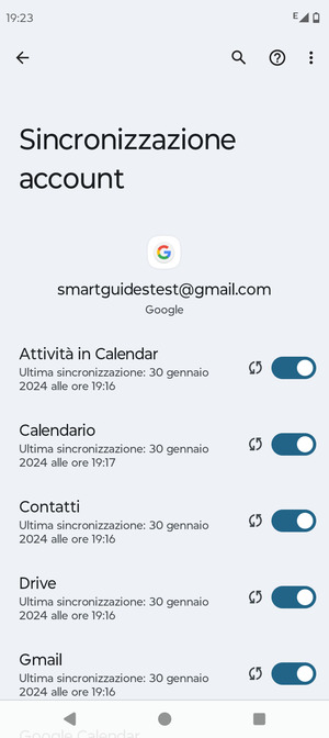 Seleziona il tasto Menu