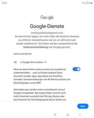 Wählen Sie Mehr