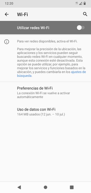 Active Utilizar redes Wi-Fi