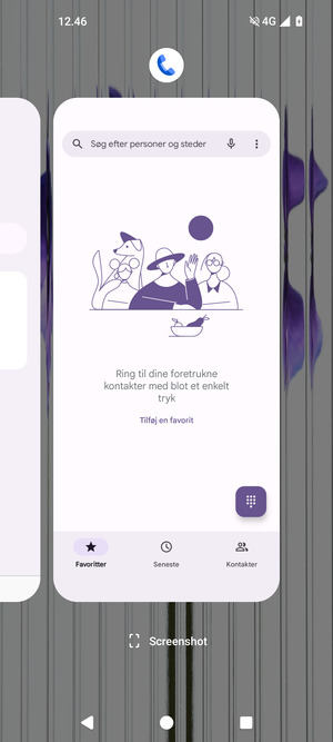 Swipe apps opad for at lukke dem