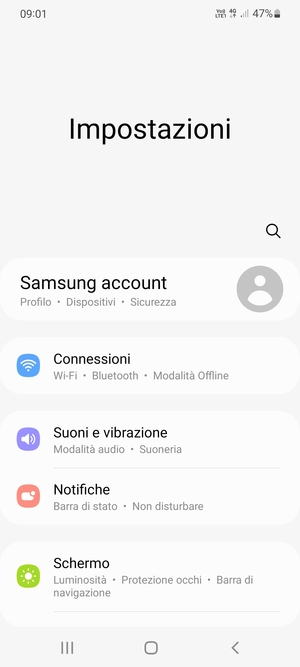 Seleziona Connessioni
