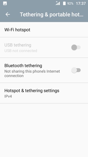 Select Wi-Fi hotspot