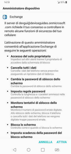 Seleziona ATTIVA