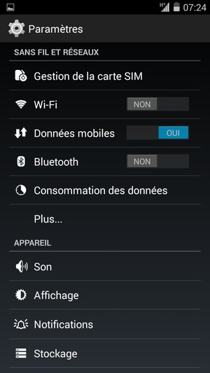 Sélectionnez Wi-Fi