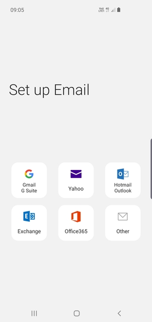 Select Hotmail Outlook