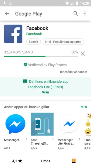 Vänta på att installationsprocessen avslutas