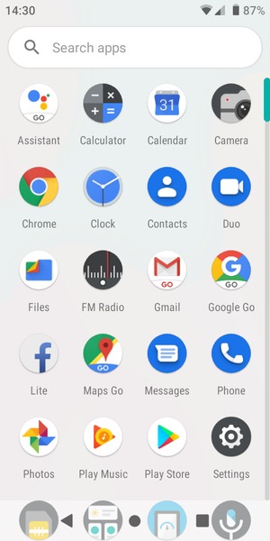 Scroll to and select Settings