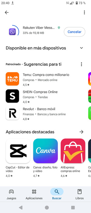 Espere a que el proceso de instalación finalice