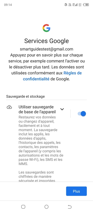 Sélectionnez Plus