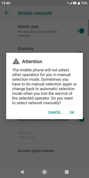 Select OK
