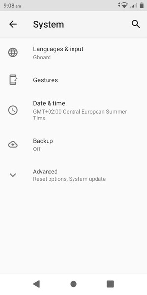 Select Backup