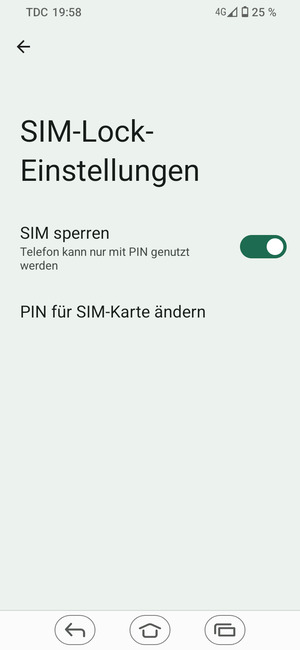 Wählen Sie PIN für SIM-Karte ändern