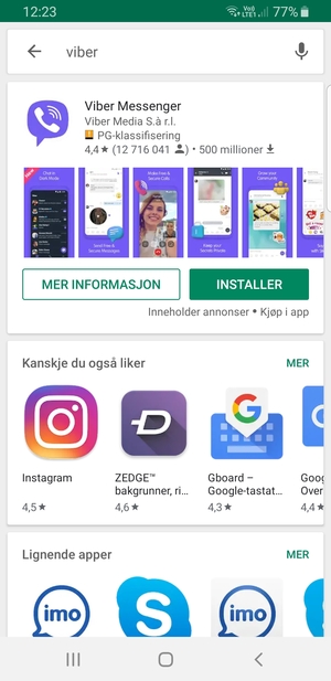 Velg app