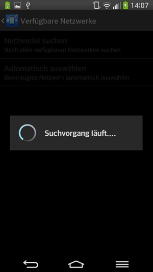 Warten Sie, bis die Suche abgeschlossen ist