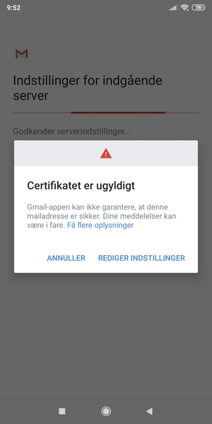 Vælg REDIGER INDSTILLINGER