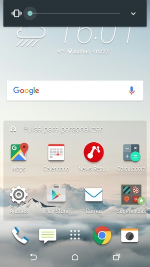 Continúe presionando para el modo de vibración, el cual es aprobado con una vibración corta