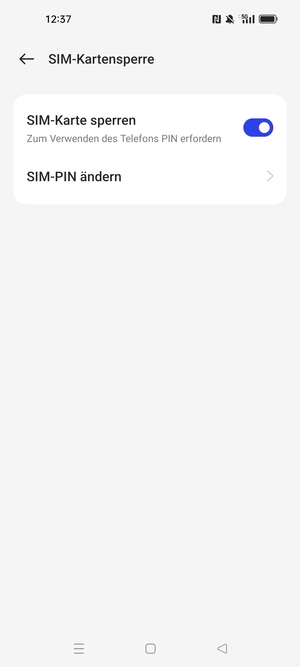 Wählen Sie SIM-PIN ändern