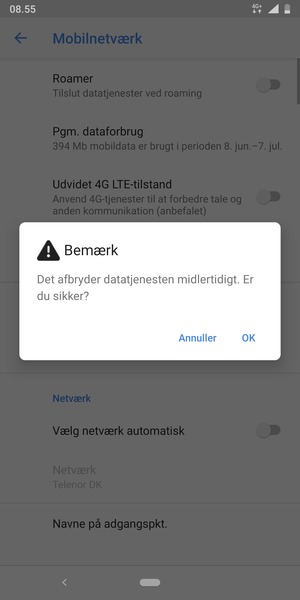 Vælg OK