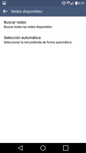 Seleccione Buscar redes