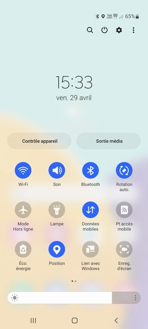 Désactiver Wi-Fi et Bluetooth