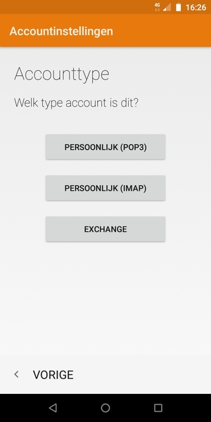 Selecteer EXCHANGE