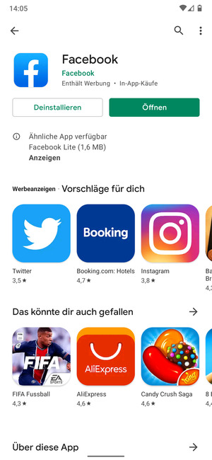 Wählen Sie Öffnen