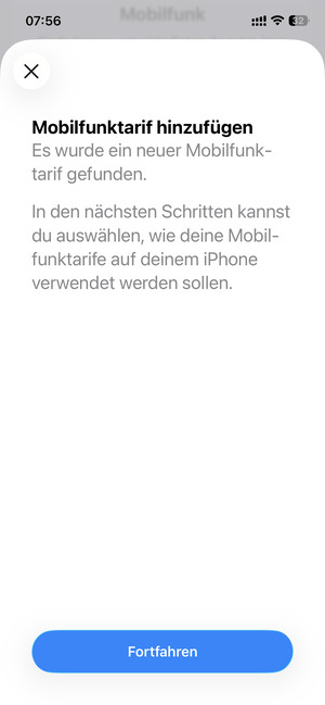 Wählen Sie Fortfahren