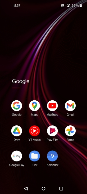 Vælg Gmail