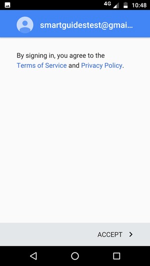 Select ACCEPT