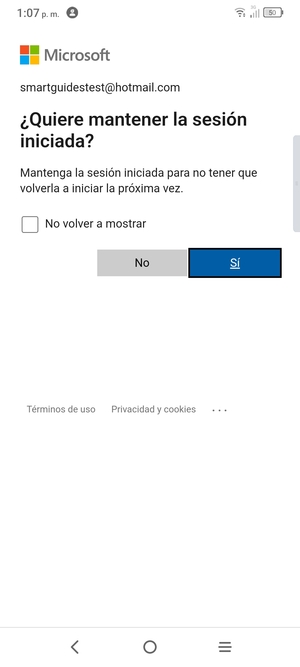 Seleccione la opción deseada