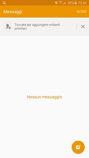 Seleziona
il tasto Menu o seleziona  ALTRO