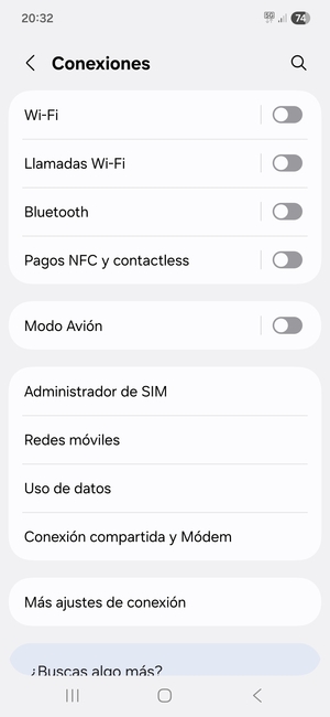 Seleccione Redes móviles
