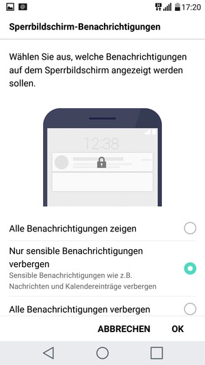 Wählen Sie die gewünschte Option und wählen Sie OK