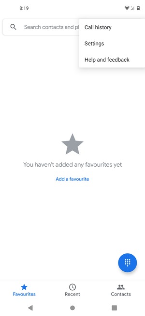 Select Settings