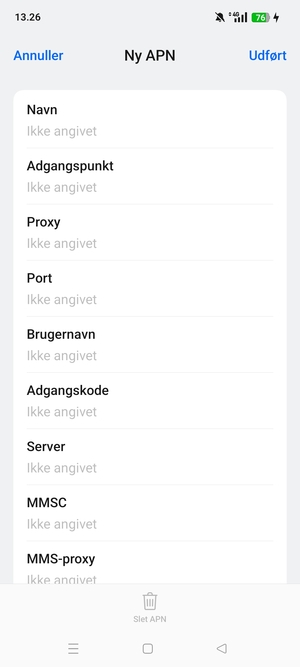 Indtast MMS-oplysninger