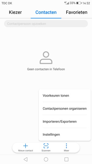 Selecteer Importeren/Exporteren