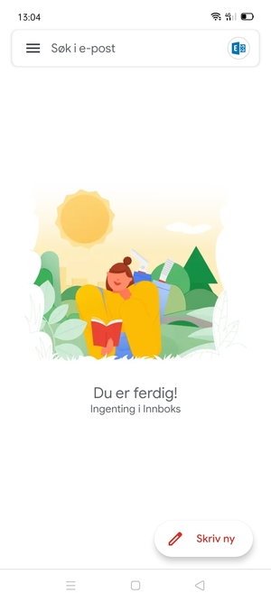 Hotmail er klar til bruk