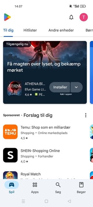 Vælg Søg